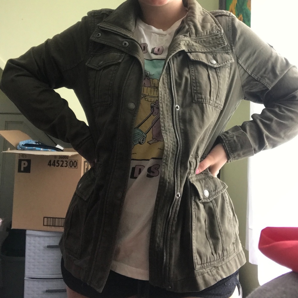 Olive utility jacket